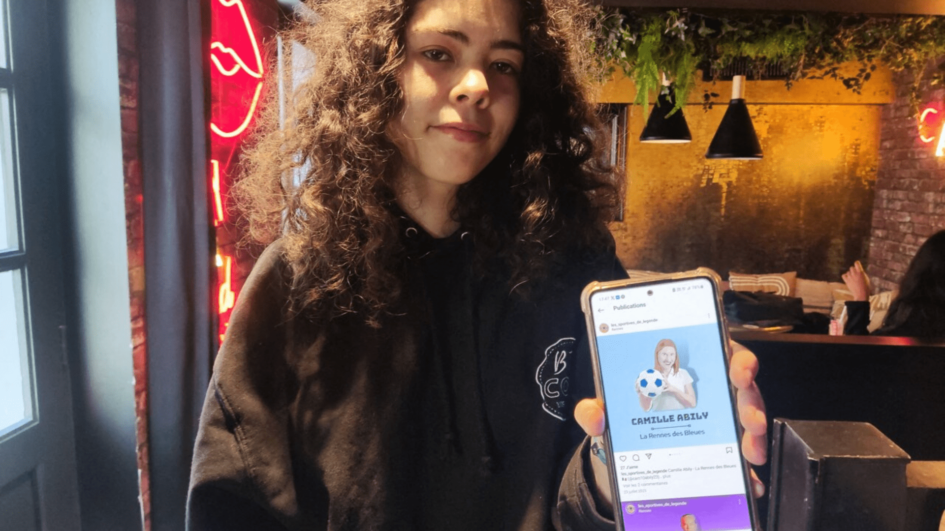 Présidente de l'association présentant le média instagram Les Sportives de Légende