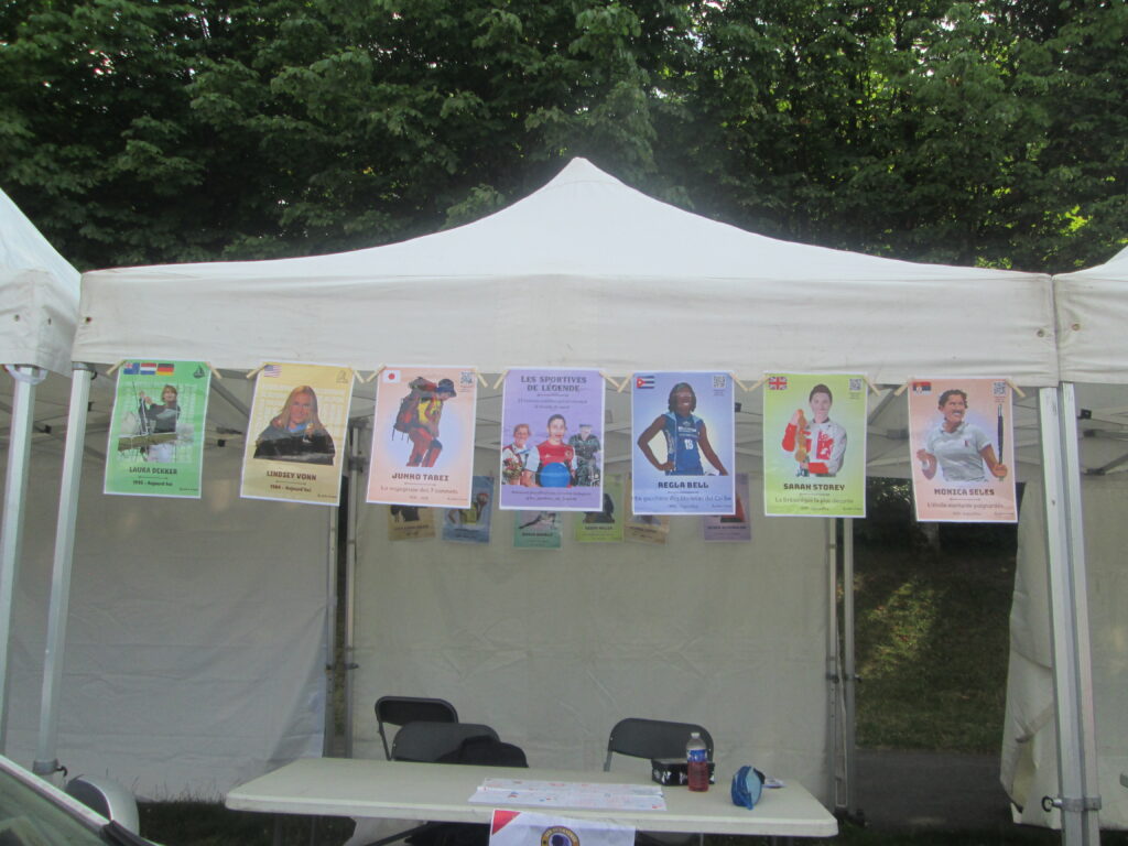 Exposition de l'association Les Sportives de Légende